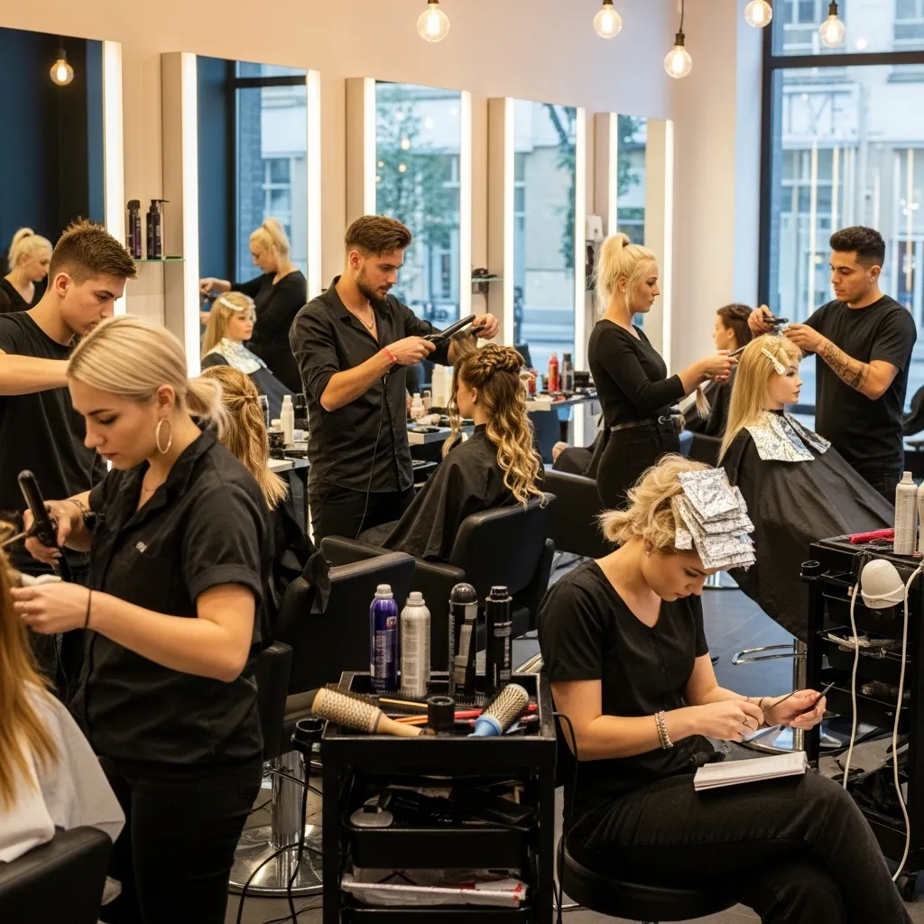 Stylist training session at xluzkhar