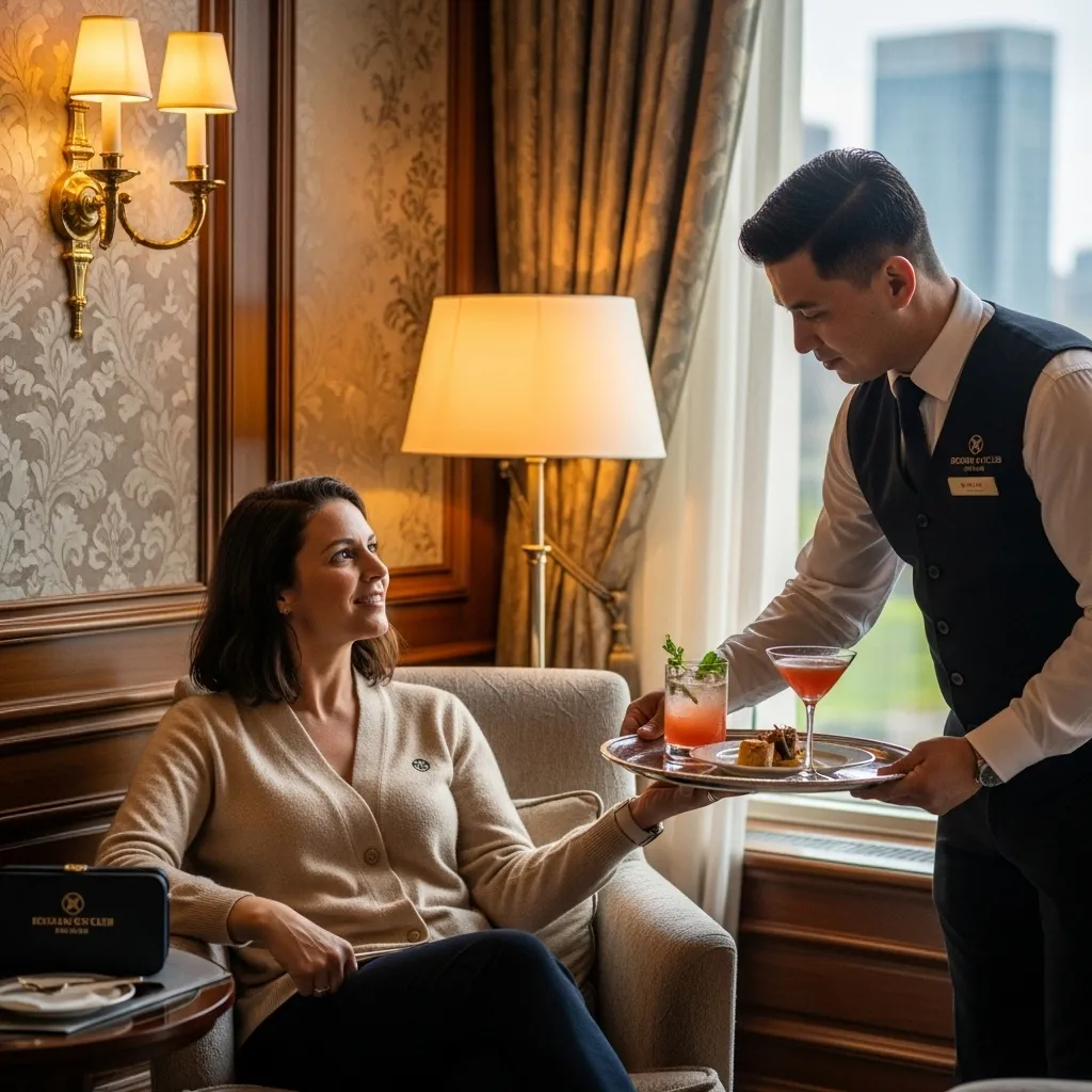 Member enjoying exclusive treatment